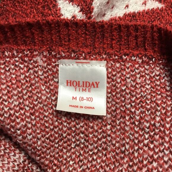 Winter trees Christmas holiday sweater white trees with sequins size M (8-10) - Picture 6 of 7